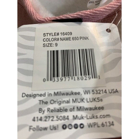 NWT MUKS LUKS Pink Bonnie Bunny Boot - Girls SIZE 9 - Picture 11 of 11